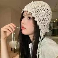 ราคา หมวกโครเชต์แฮนด์เมด ผ้าฝ้าย แฟชั่นหรูหรา สีพื้น สำหรับสุภาพสตรี ลูกปัดสีขาวกลวง หมวกตกแต่ง สไตล์เรโทรญี่ปุ่น หมวกบีนนี่ (1731533440131827344)