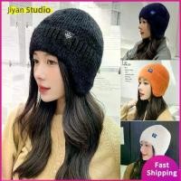 ราคา หมวกไหมพรมถักกลางแจ้ง หมวกบีนนี่ หมวกอุ่น JIANY2866 สำหรับเด็กหญิงและสตรี พร้อมที่ปิดหูกันหนาว (1729873851001047975)