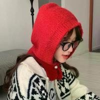ราคา หมวกไหมพรมถัก, แฟชั่น, อบอุ่น, พร้อมป้องกันหู, ปลอกคอ, หมวกบีนนี่, สีทึบ, กันหนาว, หมวกสวมหัว, เหมาะสำหรับฤดูหนาว (1732313145455576680)
