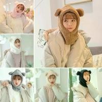 ราคา หมวกบีนนี่ หมวกกันลม สำหรับผู้หญิง น่ารัก หมวกฤดูหนาว ที่ปิดหูกันหนาว ที่ปิดหูกันหนาวหู หมวกหมี (1732663186678580328)