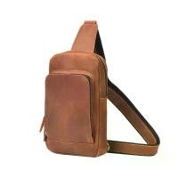 ราคา กระเป๋าสะพายข้าง มาใหม่ ทำจากหนังม้าบ้า สำหรับผู้ชายและผู้หญิง สไตล์กีฬากลางแจ้งแบบสบาย ๆ กระเป๋าคาดหน้าอก ทำจากหนังวัวชั้นแรก กระเป๋าสะพายไหล่ ทำจากหนังแท้ คุ้มค่าและคุณภาพสูง รับประกัน (173180303798