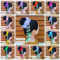 ราคา [ส่งฟรี] ยางรัดผม ยางรัดผมดอกมัม ยางไม้ติดผม พร้อมชายอุบะ พร้อมส่ง (1732078852159473068)