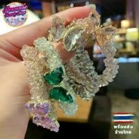 ราคา On time poonniebeautyshop ยางรัดผมโบว์ผีเสื้อคริสตัล✨ ยางมัดผม ยางรัดผม ยางรัดผมสไตล์เกาหลี✈️ รุ่น คริสตัล ป้ายทอง (1731890368587139033)