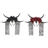 ราคา ที่คาดผมเขี้ยวปีศาจ, ที่คาดผม Antelope, ที่คาดผมกอธิคเขี้ยวปีศาจฮาโลวีน, ที่คาดผมพู่ Goth, ที่คาดผม Day Of The Dead (1732075379264161623)
