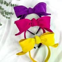 ราคา [พร้อมส่ง] ที่คาดผมโบว์ใหญ่ ดัดได้ สีสวย น่ารักมาก‼ # ที่คาดผม (1731913151894030041)