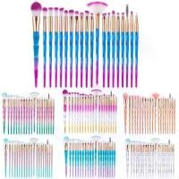 ราคา ชุดแปรงแต่งหน้า ใหม่ 20 ชิ้น แปรงแต่งหน้าประดับเพชร เหมาะสำหรับแต่งหน้าแบบปลา แป้ง รองพื้น อายแชโดว์ คิ้ว อายไลเนอร์ และขนตา แปรงผสมเครื่องสำอาง ด้ามพลาสติกมืออาชีพ ขนสังเคราะห์น (1732566699897489062)
