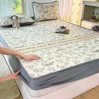 ราคา เสื่อรองคลาน, Jacquard เย็น, วัสดุผ้าไหมน้ำแข็ง, ชุดสามชิ้น, เหมาะสำหรับหอพัก, เครื่องปรับอากาศ, นุ่ม, พับได้, แผ่นรองระบายความร้อน, ฤดูร้อนปี 2025 มาใหม่ ผ้าปูที่นอนขนาด 6 ฟุต กันน้ํา (17314021517698
