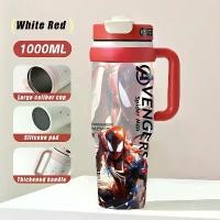 ราคา กาต้มน้ำ Sippy, Marvel, ขวดแช่เย็น, เครื่องทำความร้อน, เหมาะสำหรับนักเรียน, ถ้วยฟาง, ที่จับกันกระแทกสำหรับเด็ก, แก้วทนความเย็น, กระติกน้ำร้อนทนความร้อน, ความจุ 1000 ml, พร้อมคุณสมบัติการฆ่าเชื้อ (1732