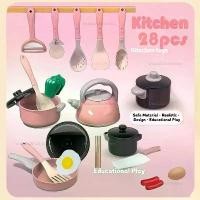ราคา ของเล่นในครัวสำหรับเด็ก, ชุดเล่นทำอาหารแกล้ง, พร้อมหม้อและกระทะ, เครื่องครัว, ชุดอาหาร, ของเล่นผัก, รวมอุปกรณ์ (1732645527596729964)