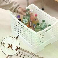 ราคา ตะกร้าเก็บของแบบพับได้, ภาชนะ, มี 6 สี, มีหูหิ้ว, วางซ้อนกันได้, กล่องลังพลาสติก, พับได้, ที่เก็บตู้เสื้อผ้า, กล่องของเล่นแบบพับได้, เหมาะสำหรับสำนักงาน (1732008838796379519)