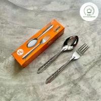 ราคา [พร้อมส่ง] ช้อนส้อม ตราHC สแตนเลส หนา 0.8 มิล (12 คู่) (1731731924157105628)