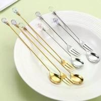ราคา ช้อนส้อม สแตนเลส ช้อนคน ยาว ช้อนชา ประณีต สำหรับไอศกรีม ของหวาน กาแฟ และแก้วค็อกเทล (1732419908120249795)