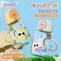 ราคา ถ้วย Zippo พร้อมฟาง ทำจากพลาสติกเกรดอาหารไททาเนียม ดูดี มีหูหิ้วเชือก แก้วน้ำ ทนอุณหภูมิสูง ถ้วยพกพาได้ (1730861356140103778)