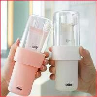 ราคา verGame9shop กระบอกใส่แปรงสีฟัน ฝาใส ถ้วยแปรงสีฟัน แก้วบ้วนปาก ที่ใส่แปรงสีฟัน พร้อมฝาปิด กระบอกน้ำ แก้วน้ำ แก้วน้ำพกพา (1729649624777459808)