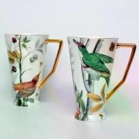 ราคา แก้วแตร ความจุมาก สไตล์ยุโรป แก้วคู่ แก้วกาแฟ ขอบทอง กล่องของขวัญ แก้วราชวงศ์ถัง (1731513900066440384)