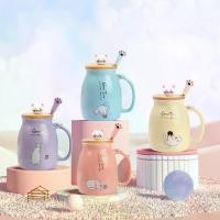 ราคา แก้วกาแฟ GIFUBOWA ความจุ 500ml ดีไซน์ Kawaii ลายแมวน่ารัก เหมาะสำหรับผู้หญิง เหมาะเป็นของขวัญสำหรับคนรักแมว (1731587790566753793)