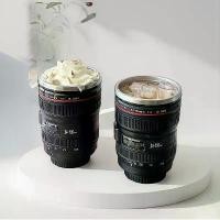 ราคา ใหม่ แก้วน้ำเก็บอุณหภูมิ แก้วกาแฟ แนวเลนส์กล้อง แก้วน้ำเก็บความเย็น สแตนเลสพร้อมฝาปิด พร้อมส่ง (1731907358722590092)