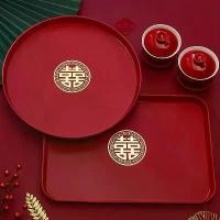 ราคา ถาดชาสำหรับงานแต่งงาน สไตล์จีน ถาดความสุขคู่ใหม่ ถาดน็อต เหมาะสำหรับบ้าน งานแต่งงาน ชุดน้ำชา ลูกอม ถาดขนมปังปิ้ง (1731890288400697270)