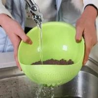 ราคา ตะแกรงข้าว กระชอน 1 ชิ้น เครื่องมือครัว สำหรับล้างข้าวและกรอง ตะกร้ากรอง เหมาะสำหรับอาหาร ถั่ว และผลไม้ ที่คว่ำจาน (1732336794168231698)