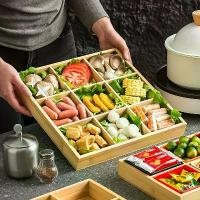 ราคา ชุดกล่องเก็บของไม้ไผ่ 9 ช่อง + 9 แผ่น มีให้เลือก 2 ขนาด เหมาะสำหรับขนม ผลไม้ ถั่ว และขนม เหมาะสำหรับห้องครัว ร้านกาแฟ และโต๊ะทำงาน ที่เก็บของในบ้าน พาเลทไม้อเนกประสงค์ พื้นผิวขัดเงา รวม 9 แผ่น (173262