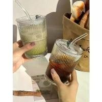 ราคา 1 ชิ้น, แก้วลายทางแนวตั้ง, แก้วกาแฟเย็น, แก้วน้ำชา นม น้ำผลไม้ วินเทจโปร่งใส, แก้วไวน์สำหรับค็อกเทล (1732102538434151572)