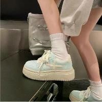 ราคา รองเท้าสเก็ตแพลตฟอร์ม เพิ่มความสูง นม ดี สไตล์ลำลอง สีขาว เหมาะสำหรับเด็กผู้หญิง ฤดูใบไม้ผลิ/ฤดูร้อน 2023 มาใหม่ (1732189019436058384)