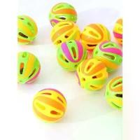 ราคา ของเล่นแมว ลูกบอลกระดิ่งประกบสีสันสดใส ขนาดใหญ่ เหมาะสำหรับแมว ของเล่นสัตว์เลี้ยง กระดิ่ง Hi เอง สีสุ่ม อุปกรณ์สำหรับสัตว์เลี้ยง (1732299042913093013)