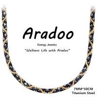 ราคา สร้อยคอเหล็กไททาเนียม, ARADOO, การออกแบบเกล็ดมังกร, พร้อมแม่เหล็กเฮมาไทต์, สร้อยคอบำบัดด้วยแม่เหล็ก, ปลอกคอ (1731848440402052976)