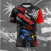 ราคา เสื้อยืด Sublimation, Yamaha NVX 155, มีจำหน่ายในแขนสั้นและแขนยาว, ปลอกคอ, สำหรับผู้ชายและผู้หญิง, Baju 155 NVX (1732290233825004071)
