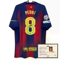 ราคา เสื้อฟุตบอล Barcelona Pedri, แขนสั้น, รุ่นของขวัญผู้เล่นสไตล์ 2526, มีลายเซ็น, ฤดูกาลนี้ เสื้อ แฟนบอล เสื้อ บอล มือสอง เสื้อ กีฬา พิมพ์ ลาย เสื้อ ฟุตบอล บุรีรัมย์ ใส่ ได (1732309903569290670)