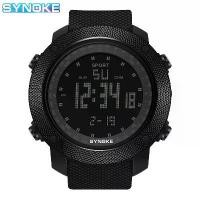 ราคา นาฬิกาดิจิตอล, SYNOKE, กันน้ำ, กันกระแทก, หน้าจอขนาดใหญ่, เหมาะสำหรับกีฬากลางแจ้ง, วิ่ง, ว่ายน้ำ, สไตล์ทหาร, WR50M (1732039781059757160)