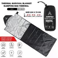 ราคา AMPRO SLEEPING BAG THERMAL BLANKET EMERGENCY BLANKET - ถุงนอน ULTRALIGHT Thermal BLANKET - Omni Heat Thermal Sleeping Bag Quality Mat Model (1732621770722346250)