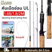 ราคา คันเบ็ดตกปลาคาร์บอน เบาสุดๆ ประเทศไทย เบ็ดตกปลา คันเบ็ดตกปลา/ด้ามจับโค้ง เบาพิเศษ เบสเเละสปิ้น สำหรับน้ำเค็มและน้ำ (1732478858522297569)