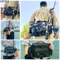 ราคา กระเป๋าตกปลา, KRT855, กระเป๋าคาดเอวสำหรับปีนเขาเดินป่า, กันน้ำ, กระเป๋าสะพายข้าง, กระเป๋าสะพาย, อุปกรณ์เสริมกระเป๋า, เหมาะสำหรับการตกปลา, เหยื่อตกปลา, เล็กกะทัดรัด, กระเป๋าตกปลา (1732593170522801814)
