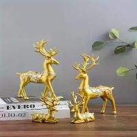 ราคา รูปปั้นเรซิ่นกวางนำโชค ตกแต่งโต๊ะทำงานหรูหรา เครื่องประดับกวางทองฮวงจุ้ย เหมาะสำหรับงานแต่งงาน ฮาโลวีน คริสต์มาส วันขอบคุณพระเจ้า ของขวัญวันเก่าผู้สูงอายุ ของตกแต่งบ้าน งานฝีมือ (1732557688115463680)