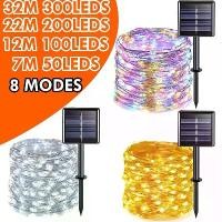 ราคา ไฟสตริงพลังงานแสงอาทิตย์, กลางแจ้ง, 300/200/100/50 LED, พวงมาลัยนางฟ้า, 8 โหมด, เหมาะสำหรับสวน, ลาน, ต้นไม้, ปาร์ตี้คริสต์มาส, กันน้ำ, โคมไฟลวดทองแดง ถ้วย พลุ จุด ปี ใหม่ สวย นัด ใหญ่ (173177997465252