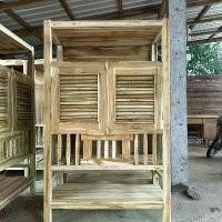 ราคา ซันบลูตู้กับข้าวไม้สักแท้100% ขนาดกวาง 45 cm ยาว 97 cm สูง 160 cm แบบบานเกล็ด งานฝีมือ งานดิบและงานสีพร้อมส่ง (1732144200361543096)