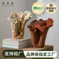 ราคา แจกันเซรามิก แฮนด์เมด ทำจากหินอ่อนทราเวิร์ต สไตล์วินเทจ แจกันฝีมือ ตกแต่งห้องนั่งเล่น งานฝีมือ (1732043314708121434)