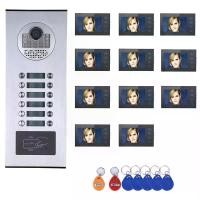 ราคา กริ่งประตูอพาร์ทเมนท์, 11 ยูนิต, จอ LCD ขนาด 7 นิ้ว, กริ่งประตู RFID แบบมีสาย, กริ่งประตูหลายครอบครัว, ระบบอินเตอร์คอมวิดีโอที่บ้านและอพาร์ทเมนท์, การควบคุมการตรวจสอบการปลดล็อก, เสียง 2 ทาง, เหมาะสำหร