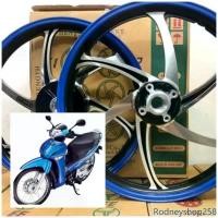 ราคา Rodneyshop258 ปัจจุบัน ล้อแม็ก Daiichi แม็กไดอิจิ ลาย Racing 68 สำหรับรุ่น WAVE-125S ปี2000, WAVE-125I ปี2005 ไมล์ดิจิตอลไม่มีสายไมล์ สีดำขอบน้ำเงินตัดเงิน(ผลิตในประเทศไทย) มอเตอร์ไซค์ Motorcycle (173