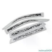 ราคา invittrueSHOP ความคงทน กันสาด สายสปอร์ต สกรีนสีดำ สีขาว หรับ โตโยต้า Toyota Hilux Revo Rocco SR5 4x2 4x4 รุ่น 4 ประตู ปี 2015-2019 Car รถยนต์ กันฝน ผ้า ผ้าใบ (1731648428648795009)