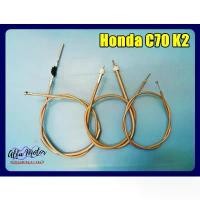 ราคา ประโยชน์สด CABLE SET "GREY" BRAKE (112 cm) THROTTLE (80.5 SPEEDOMETER (94 For HONDA C70 K2 // สายเบรค สายคันเร่ง สายไมล์ Sport ออกกำลังกาย กีฬา กลางแจ้ง (1730856743143508744)