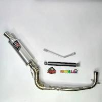 ราคา easilyShop130 ใช้งานได้ ZERN ท่อสูตร แพร่ แป๊บ ทรงท่อโยชิ WAVE100s box เวฟ100s ubox ท่อz ทรงท่อโยชิมูระ อะไหล่แต่งเวฟ100 **สีเงิน** โลโก้ใหม่ มอเตอร์ไซค์ Motorcycle รถ (1731124326870256550)