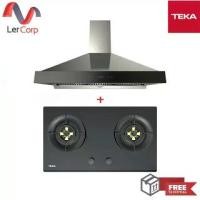 ราคา (TEKA) เครื่องดูดควันแบบกระโจมติดผนัง DBW 90 + เตาแก๊ส 2 หัวเตา GTS 78 2G (1729830746425493724)