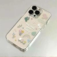 ราคา ดอกไม้ พืช และการออกแบบสายรุ้ง เคสโทรศัพท์แบบนิ่มใส สไตล์ใหม่ เข้ากันได้กับ iPhone 16 Pro Max และ iPhone 15 เหมาะสำหรับ iPhone 14, 13 และ 12 (1731338410941253586)