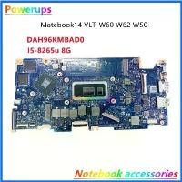 ราคา เมนบอร์ดหลักแล็ปท็อป/โน๊ตบุ๊ค, เดิม, สำหรับ Huawei Matebook D 14, หมายเลขชิ้นส่วน VLT-W60 W62 W50 DAH96KMBAD0, Intel i5-8265u, i7-8550u, MX150, หน่วยความจำ 8G, มาใหม่ (1731380818177329656)