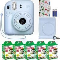 ราคา กล้อง Instant, Fujifilm Instax Mini 12, ชุดอุปกรณ์เสริม MiniMate, เคสป้องกันแบบกำหนดเองที่เข้ากันได้, ชุดค่าผสมของฟิล์มฟูจิ Instax (50 แผ่น), อัลบั้มดีไซเนอร์ฟลามิงโก, สีฟ้าอ่อน (1732314000433580964)