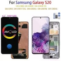 ราคา หน้าจอ AMOLED, สำหรับ Samsung Galaxy S20 LCD รุ่น G980, G980F, G981, ตัวนับหน้าจอสัมผัสจอแสดงผล, เหมาะสำหรับการซ่อมแซมและเปลี่ยนหน้าจอ LCD Samsung s20 (1731943085946014235)