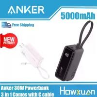 ราคา Powerbank Charger สายเคเบิลข้อมูล3 in 1 30W Fast CHARGING Energy Bar Type-C หัวชาร์จ MINI Charger สำหรับ iPhone 15/14/13 /huawei mate60 (1732000591764753240)