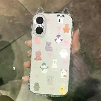 ราคา เคสโทรศัพท์แมวใส ดีไซน์การ์ตูนน่ารัก โบว์ผีเสื้อ ของเล่นสัตว์ เคสโทรศัพท์ (1732211331885599281)